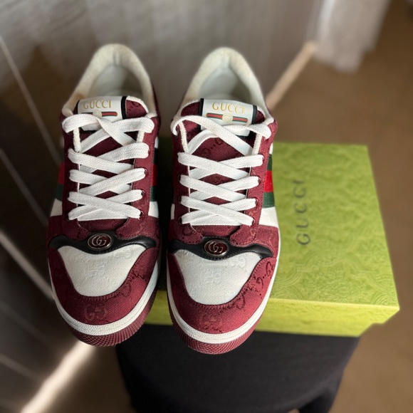 Red Gucci sneaker /Red Gucci screener sneaker - Picture 5 of 10